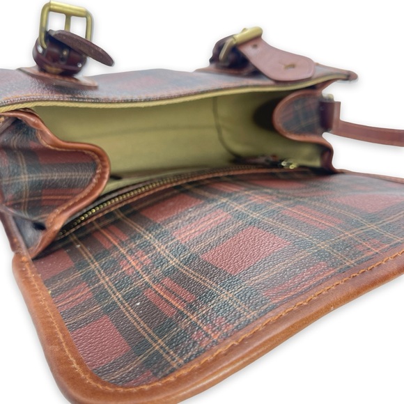*RARE* Polo Ralph Lauren Red Tartan Mini Crossbody Messenger Bag! - Picture 4 of 17